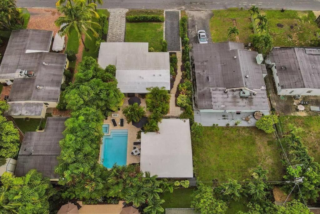 Stylish Tropical Oasis Hot Tub Pool Bbq Villa Fort Lauderdale Eksteriør billede